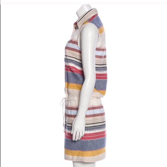 MOTHER Button Front Sleeveless Shirt Dress S - Picture 2 of 8